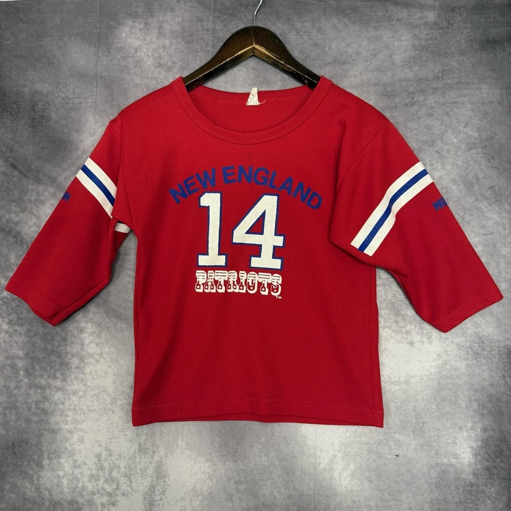 Vintage 1980s New England Patriots‎ Youth Medium NFL Football Made USA Hutch